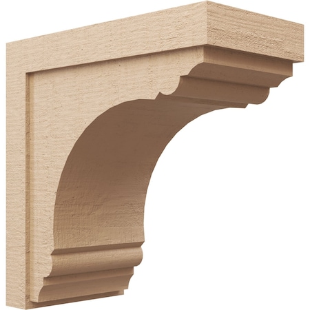 12in. W X 24in. D X 24in. H Series 1 Warren Rough Cedar Woodgrain TimberThane Corbel, Primed Tan